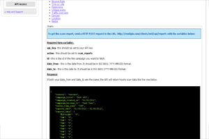 qrcode reporting with API